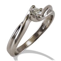 Anillo Gemoro Mujer Solitari in Oro blanco Diamante 0.15 Ct SS697BIA15 - SS697BIA15